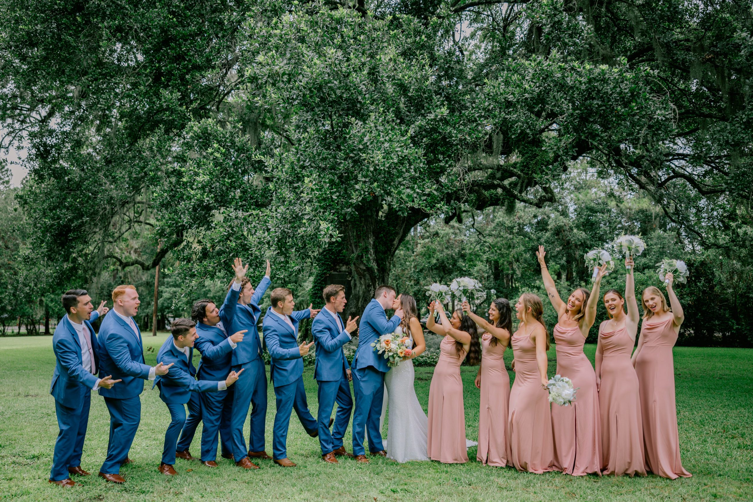 wedding at the Magnolia Plantation in Charleston