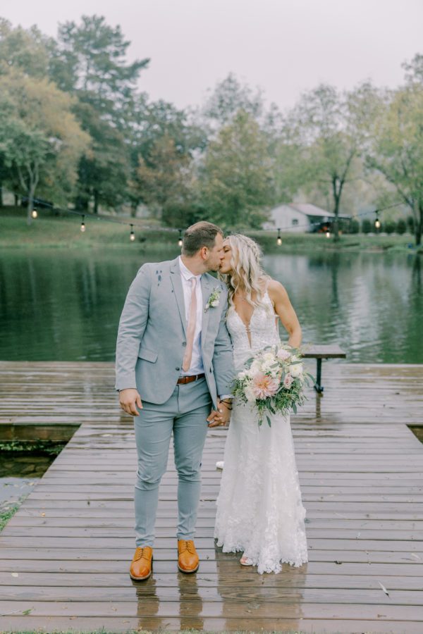 Bride and Groom Portraits at Big Spring Farm