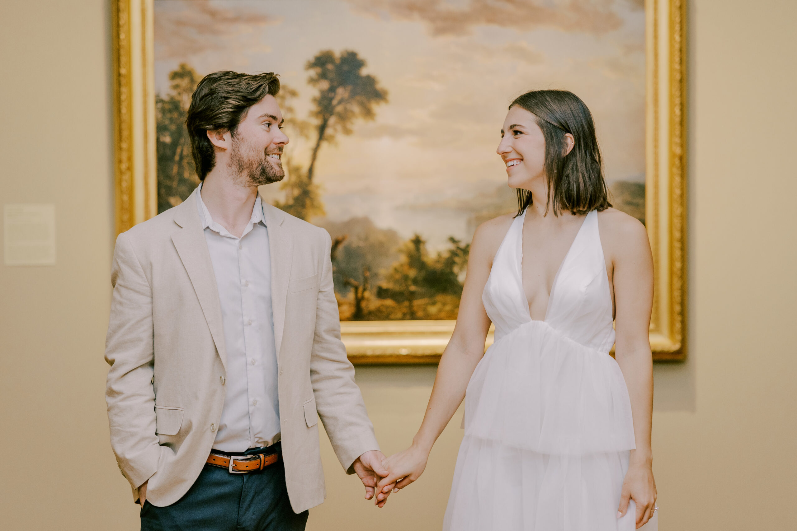engagement session at Virginia Museum of Fine Arts in Richmond