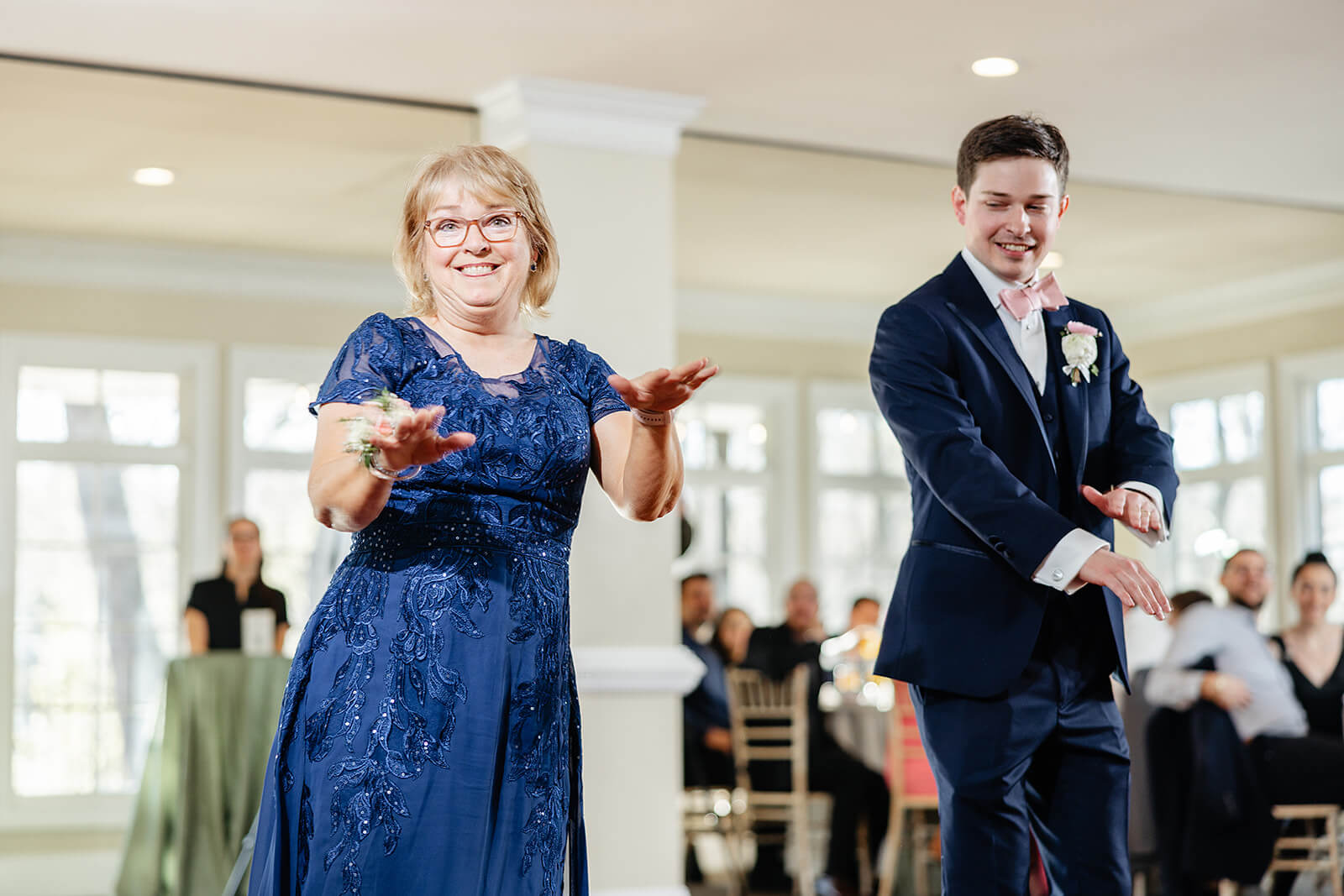 The Mill at Fine Creek Spring Wedding Photography in Powhatan 38 groom and his mother dancing side by side