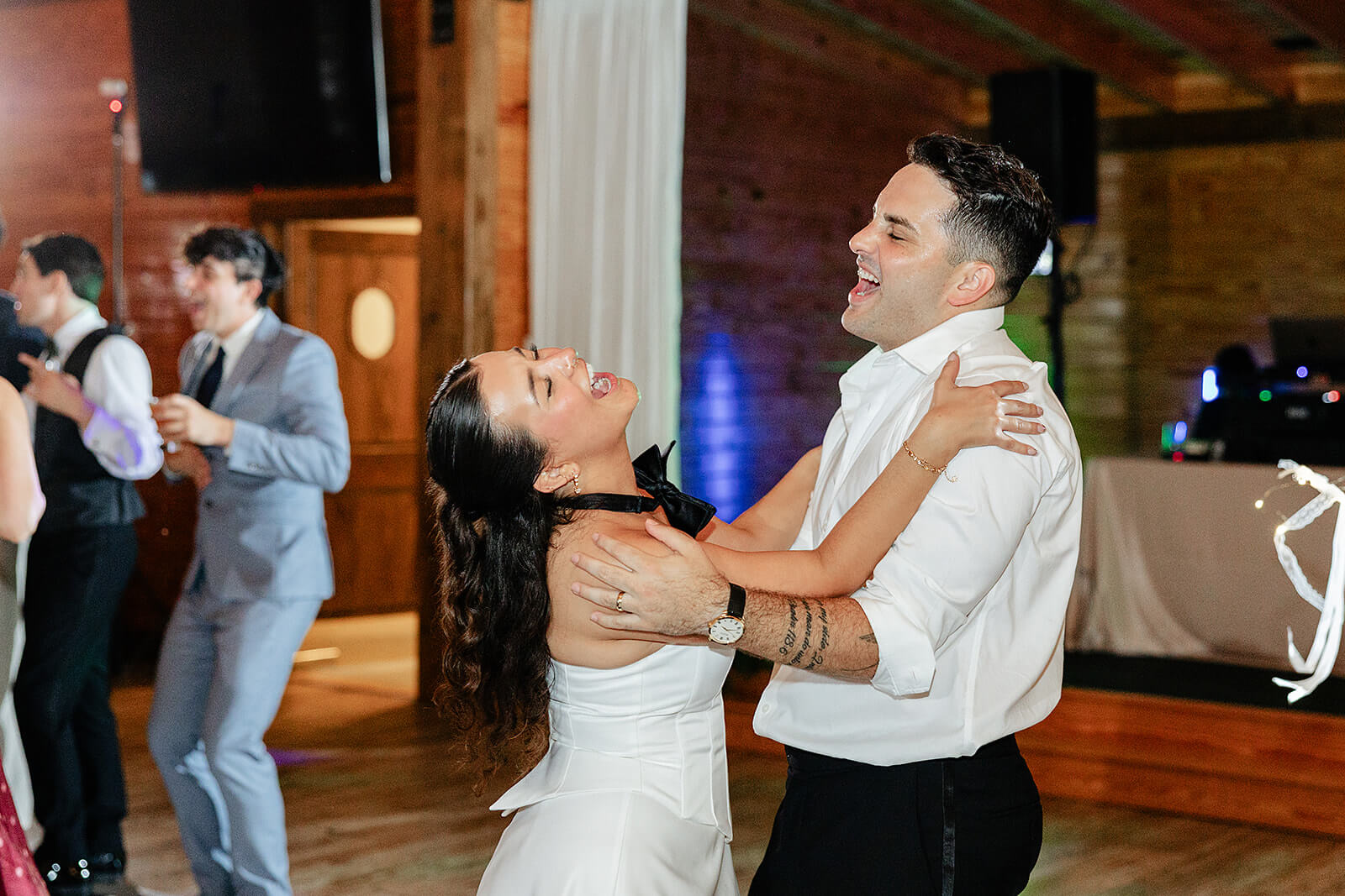 Matt + Adriana's May Wedding Photography 41 bride and groom dancing and singing together