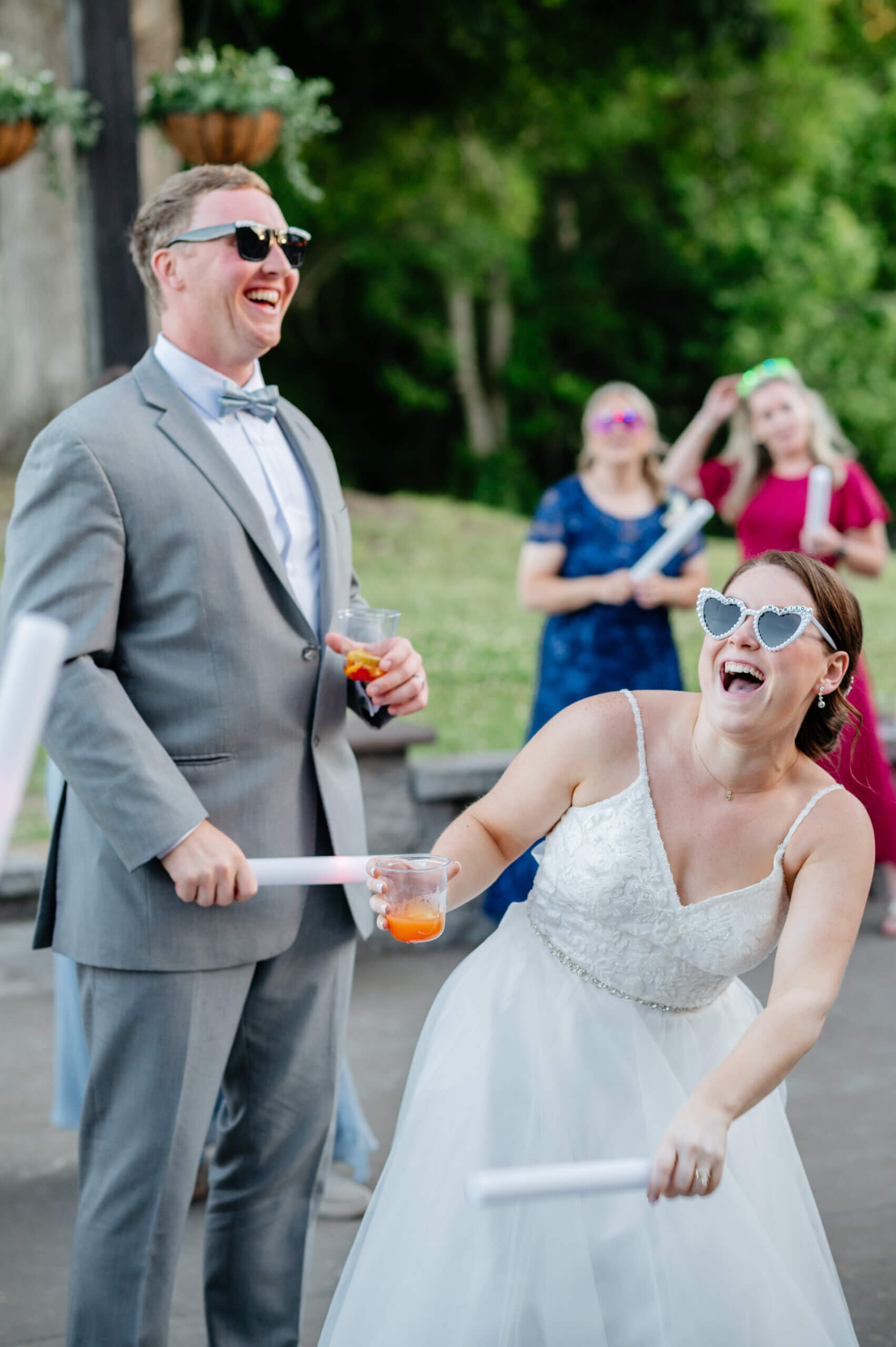 Malden Hill Spring Wedding Photography 40 bride and groom laughing on the dance floor